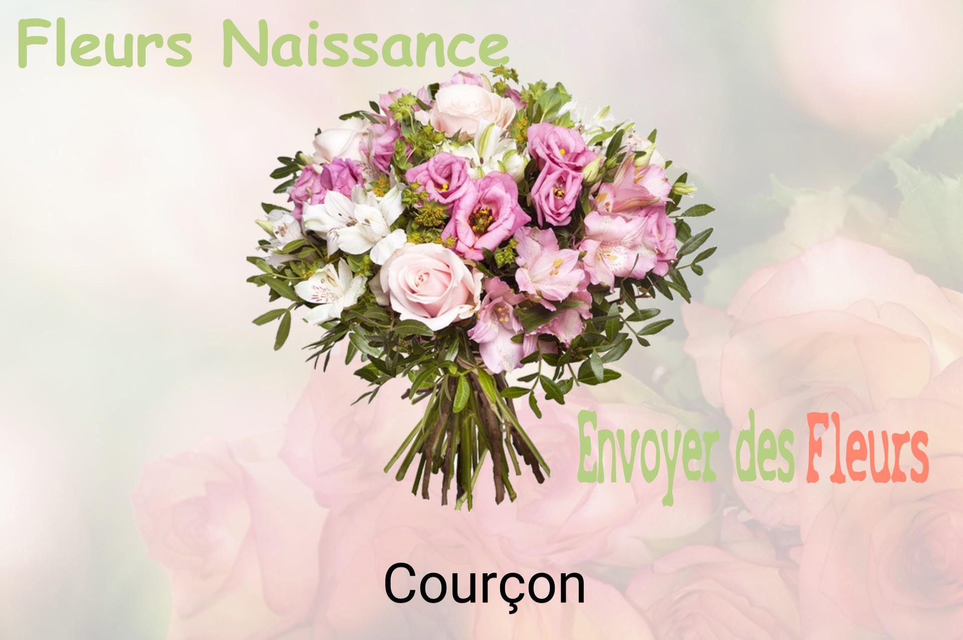 Bouquet de fleurs de naissance livré à Courçon